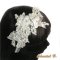 haarband kant Calais ivoor bruiloft accessoire hoofdband zijde bloem strass