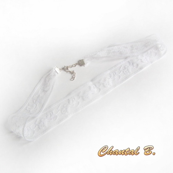 fijne witte kanten haarband bruiloft accessoire romantische hoofdband