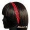 fijne rode kant kralen haarband bruiloft accessoire hoofdband
