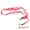 hoofdband fijn kant rood kralen bruiloft accessoire