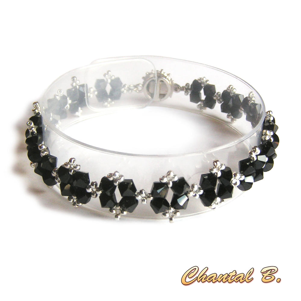 zwart en zilver swarovski kristallen oorbellen bruiloft avond