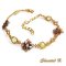 armband swarovski geweven kralen brons boheme groen en goud