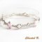 swarovski armband swarovski kralen roze AB boheme kristal en zilver romantische bruiloft