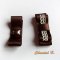 clips trouwschoenen vintage kant ivoor satijnen strik chocolade