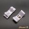 clips trouwschoenen ceremonie avond witte strik bruid