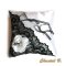 clips trouwschoenen wit satijn bloem en witte stampers accessoire huwelijksceremonie avond