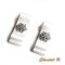 clips trouwschoenen wit satijnen strik en zilveren sneeuwvlok accessoire winter thema