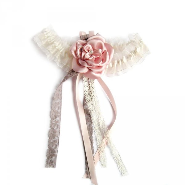 trouwschoenen clips satijnen strik zalm en zilver bruid