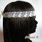 hoofdband bruiloft kant ivoor en strass haarband antiek kant