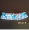 wit en blauw huwelijkskousenband met wit kant en strass blauwe satijnen strikken Celeste vintage romantisch