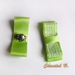 clips schoenen bruiloft accessoire boog satijn anijs en witte kant natuur thema