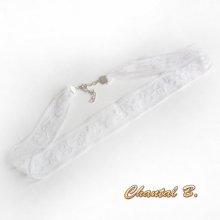 fijne witte kanten haarband bruiloft accessoire romantische hoofdband