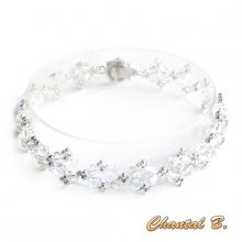 swarovski romantische armband swarovski geweven kralen kristal en zilver