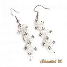 oorbellen swarovski kristal helder en zilver avond bruiloft