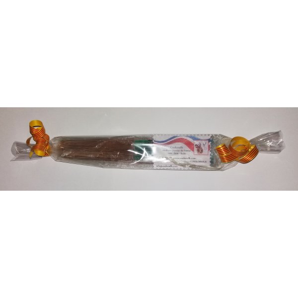 Mijn eerste handgetekende en geschilderde katoenen waaier "Minouche