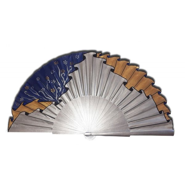 Handgeschilderde katoenen satijnen ventilator "Draped Icecool