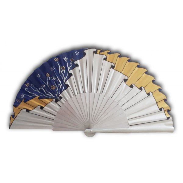 Handgeschilderde katoenen satijnen ventilator "Draped Icecool