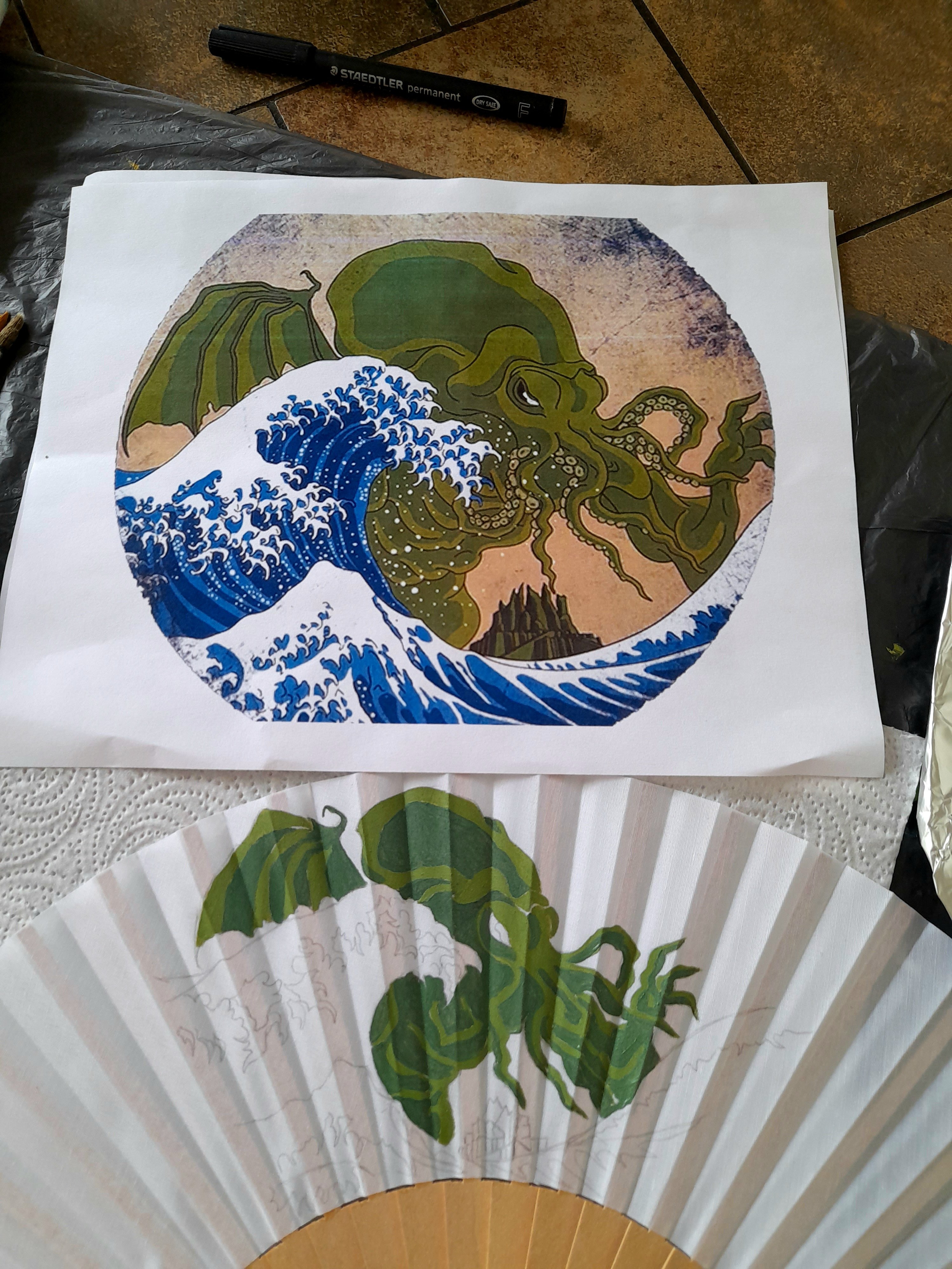 Une photo, votre &eacute;ventail, celui l&agrave; est en soie