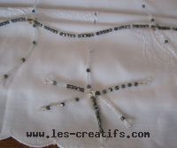 Décor Etoile en perles à poser