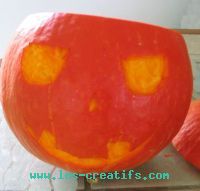 Décor trés Halloween pour notre potimarron