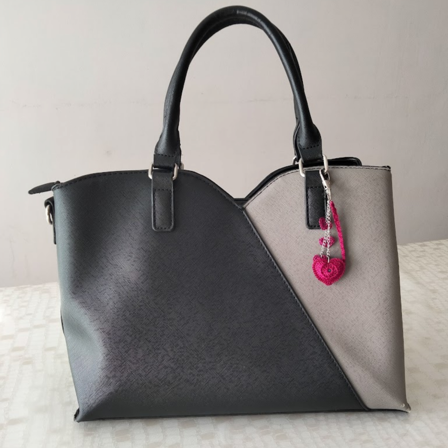 Hart" tas juweel Fuchsia