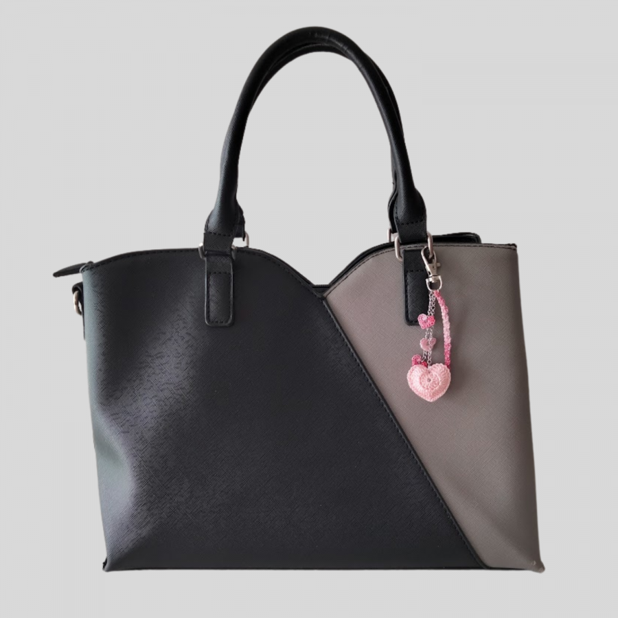 Hart" tas juweel Roze en Bordeaux