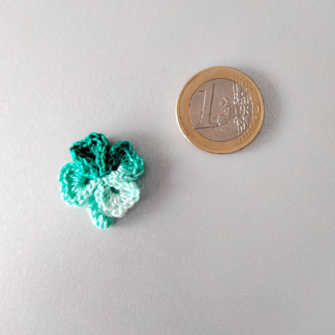 klavertje vier - wit tot mintgroen
