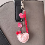 Hart' tas juweel Roze