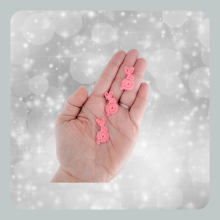 Roze Konijn Appliqué