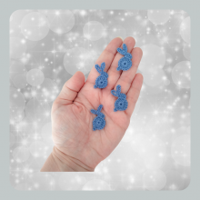 Konijntje Appliqué "Lavendel Blauw