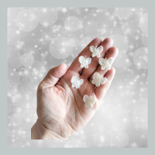 Kleine vlinder applicatie "Blanc Cassé