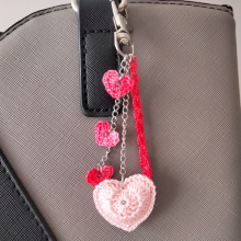 Hart' tas juweel Roze