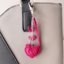 Hart' tas juweel Fuchsia