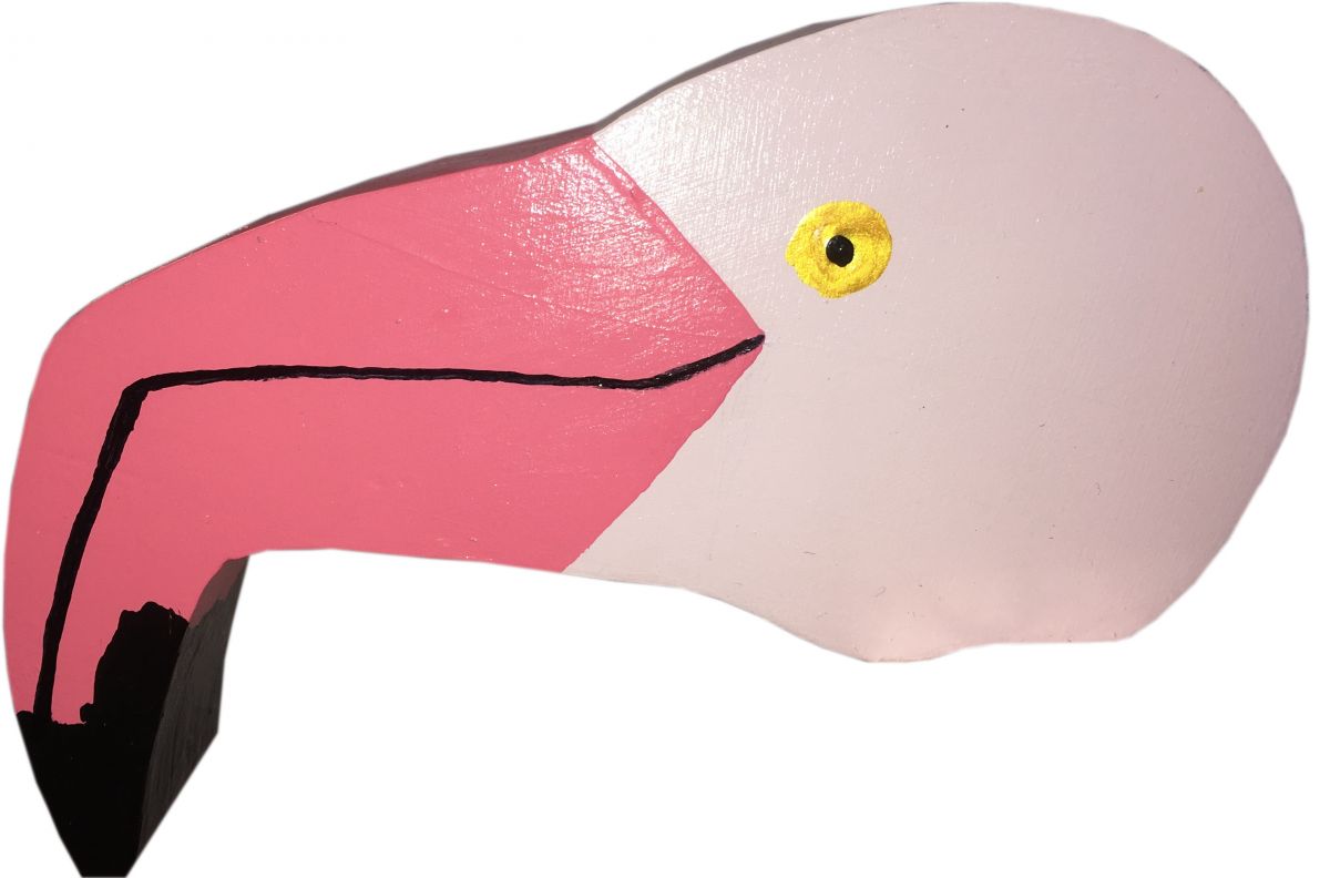 "De roze flamingo papieren handdoekhouder 