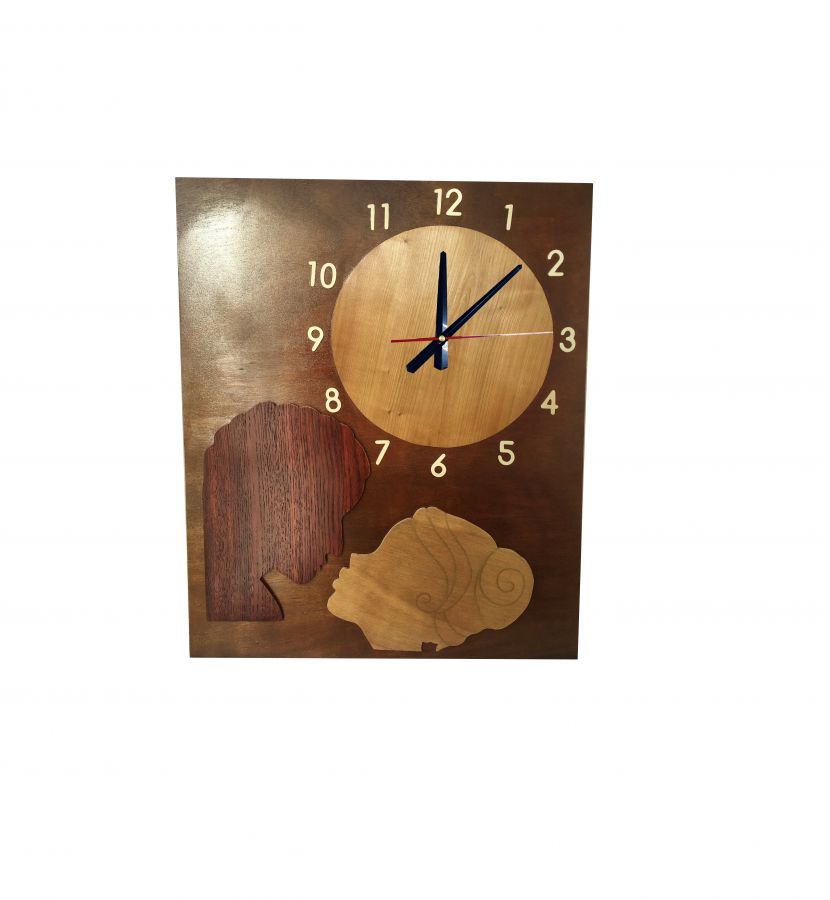 Grote houten klok "De Kus