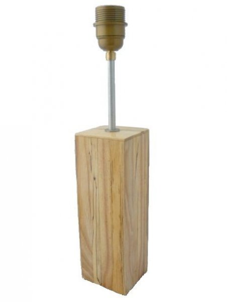 Tafellamp 56 Cm, Edelhout : Essen, Gemarmerd Berk