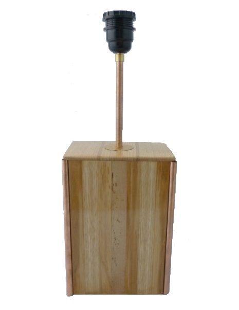 Tafellamp 63 Cm, Edelhout : Kastanje, Eik, Notelaar