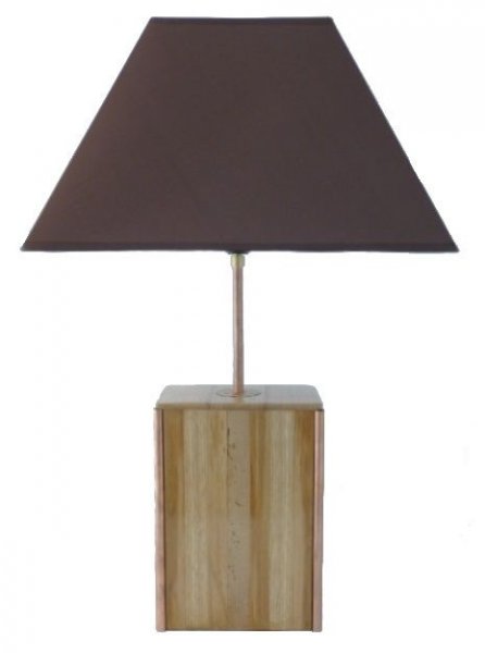 Tafellamp 63 Cm, Edelhout : Kastanje, Eik, Notelaar