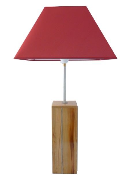 Tafellamp 76 Cm, Edelhout : Plum, Cherry, Sequoia, Beech