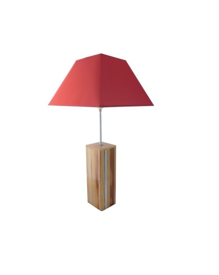 Tafellamp 76 Cm, Edelhout : Plum, Cherry, Sequoia, Beech