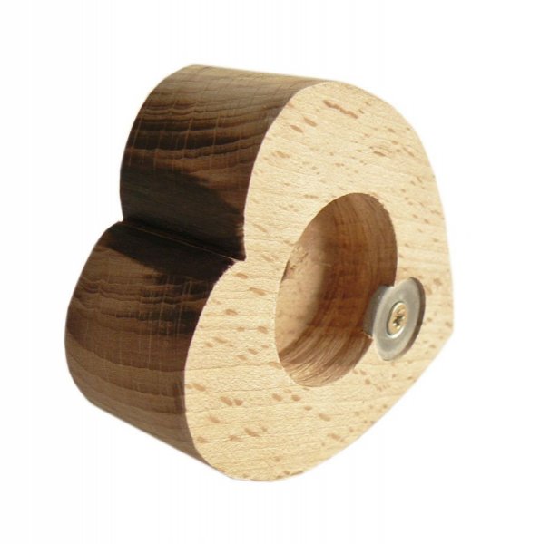 Flesopener / flesopener in beukenhout model : heart