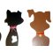 Paar kat en hond als muurdecoratie 