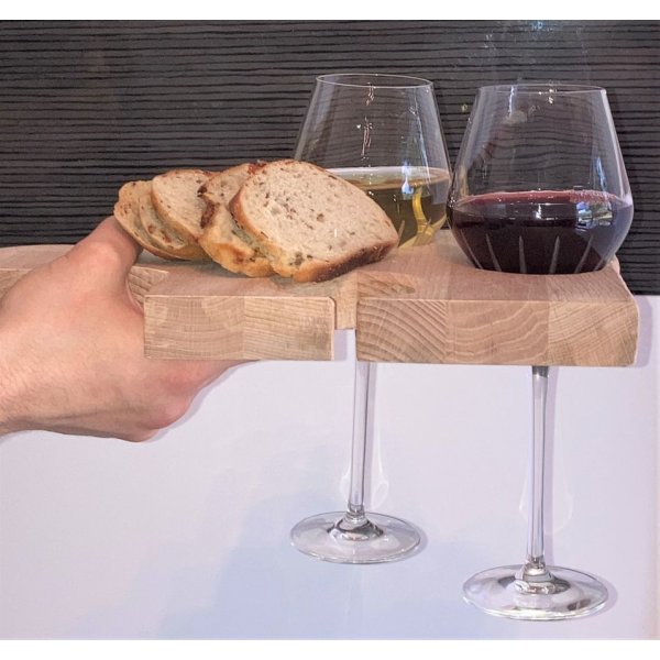 Snijplank van natuurlijk beukenhout Fsc Model Puzzelstuk 3 Glazen sleuven