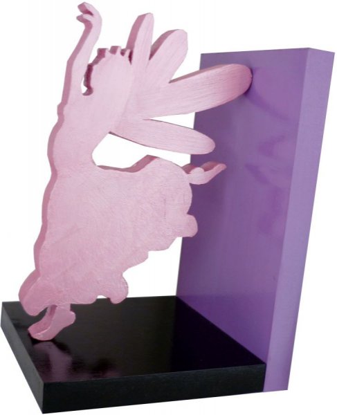 Moderne houten boekensteun "Happy Fairies