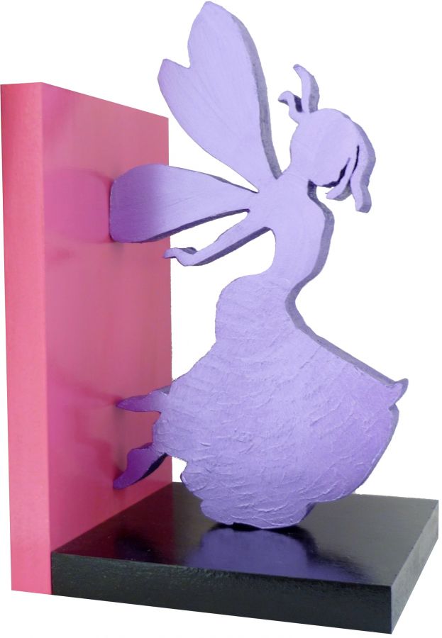 Moderne houten boekensteun "Happy Fairies