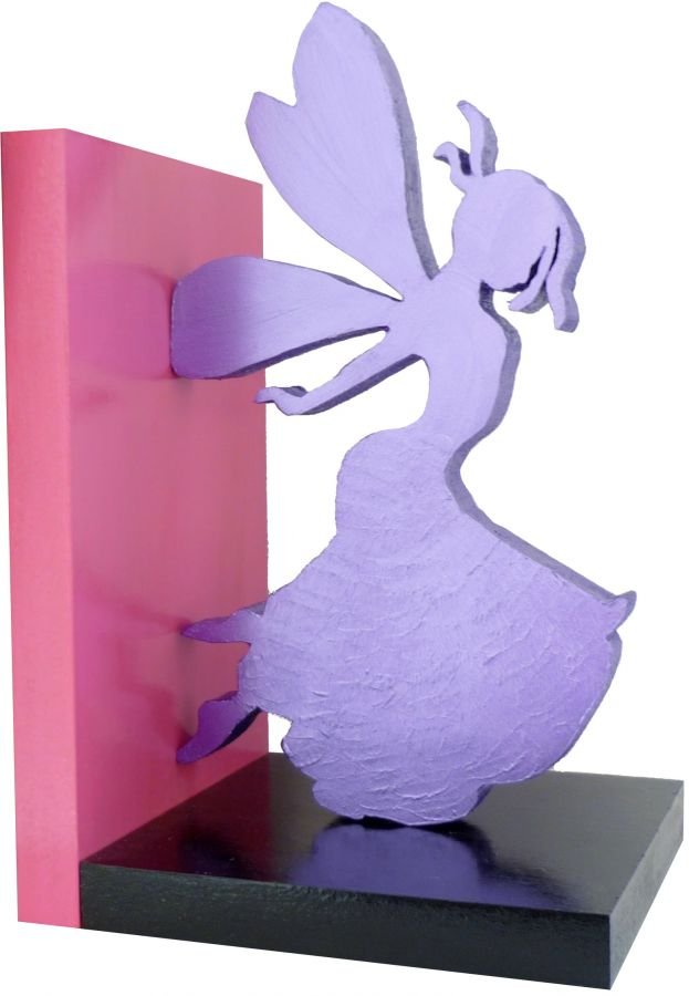 Moderne houten boekensteun "Happy Fairies