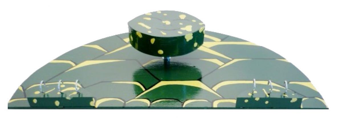 Terug naar school set hout model : schildpad Potlood beker en wand kleerhanger met een knijper