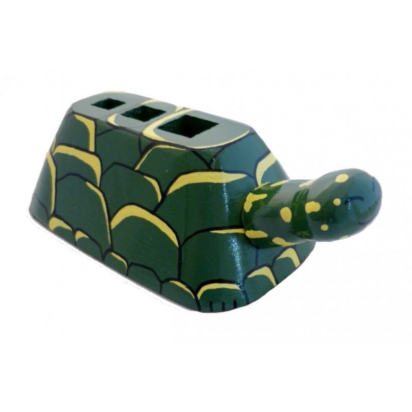 Terug naar school set hout model : schildpad Potlood beker en wand kleerhanger met een knijper