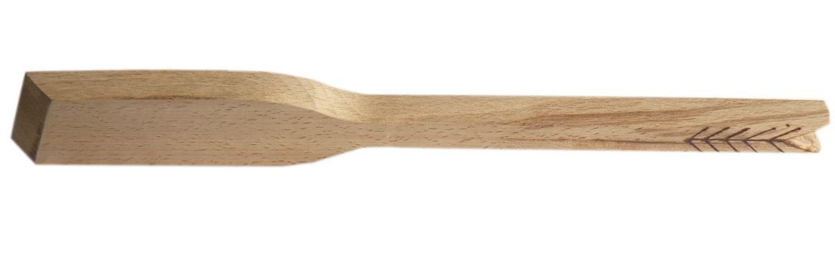Spatel afgeschuind dik houten pijlmodel 