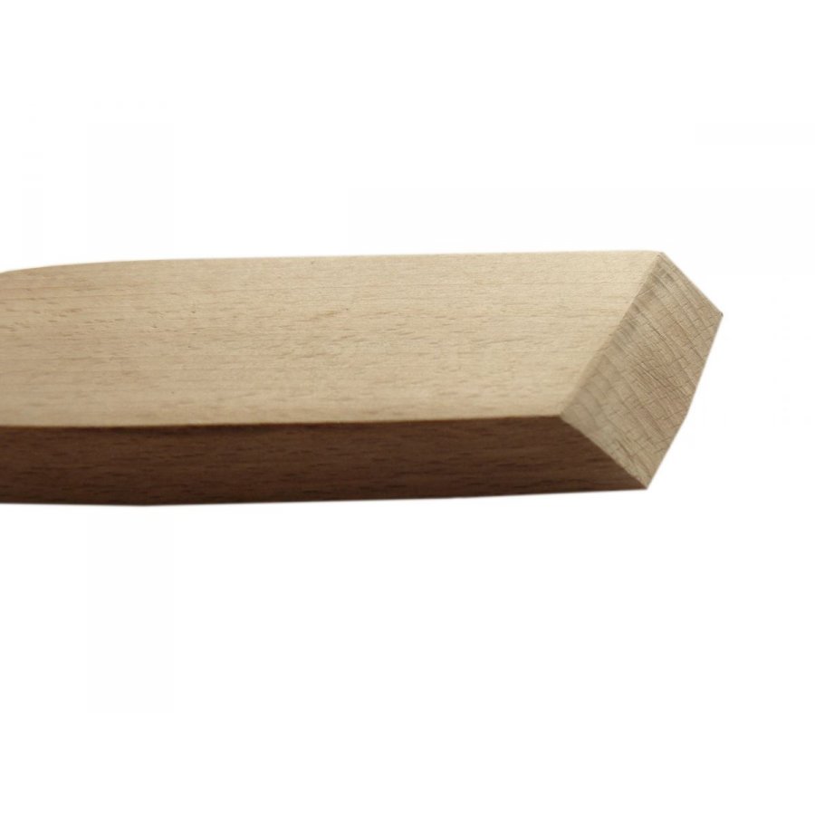 Dikke houten schuine spatel met walvismodel